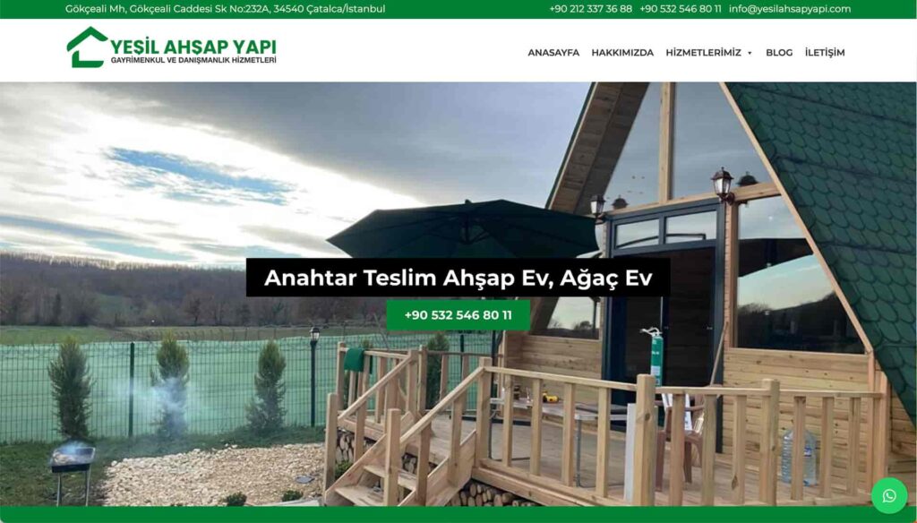 Yeşil Ahşap Yapı